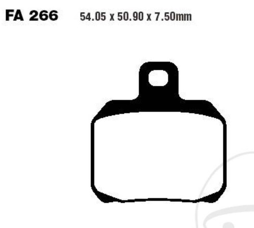 Pastiglie freno ebc - freno, fa266v